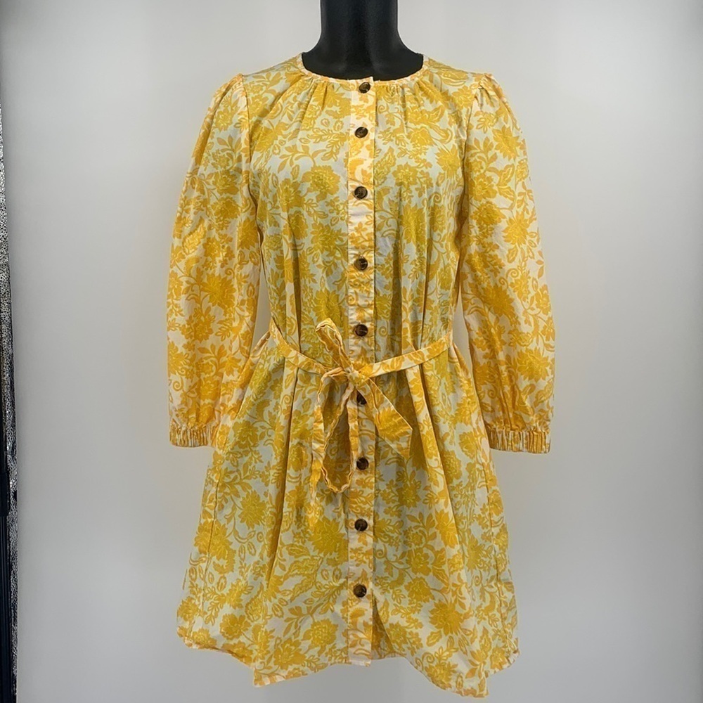 Who What Wear Button Down Floral Dress Women’s Size Medium